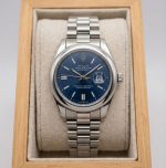 Rolex DateJust Men Watch Silver Blue - Stainless Steel