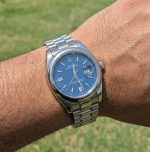 Rolex DateJust Men Watch Silver Blue - Stainless Steel - Image 3