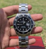 Rolex Submariner (Date) Men Watch - Silver Black - (AAA Grade) - Image 3