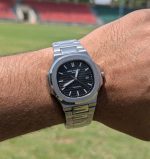 Patek Philippe Nautilus (Black Dial - Tiffany & Co. Signed) Watch - Image 3