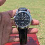 TAG Heuer Carrera Calibre 5 Men Watch - Black Leather Strap - Image 2