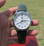TAG Heuer Carrera Calibre 5 Men Watch - Green Leather Strap - Image 2