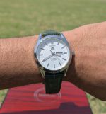 TAG Heuer Carrera Calibre 5 Men Watch - Green Leather Strap - Image 3