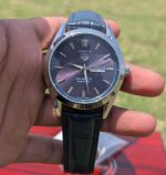 TAG Heuer Carrera Calibre 5 Men Watch Purple Edition - Leather Strap - Image 2