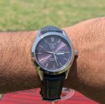 TAG Heuer Carrera Calibre 5 Men Watch Purple Edition - Leather Strap - Image 3