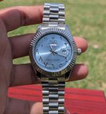 Rolex President Day-Date SkyBlue Arabic Dial Watch - AAA - Image 2