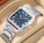 Curren Original Square Watch For Men (Stainless Steel)