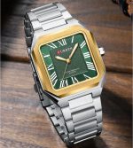 Curren Original Square Watch For Men (Stainless Steel)