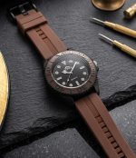 Alpha "Earth Tone" Diver Watch For Men (Brown) - Image 3