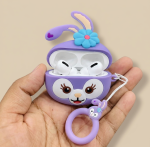Apple AirPods Pro 3D Cover Imported Sillicon (Purple) - Image 2