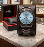 Tissot Arabic-Indic Numeral Dial Men Watch Sky (Steenless Steel)