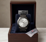 Tissot Arabic-Indic Numeral Dial Men Watch White (Steenless Steel) - Image 2