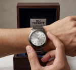 Tissot Arabic-Indic Numeral Dial Men Watch White (Steenless Steel) - Image 3